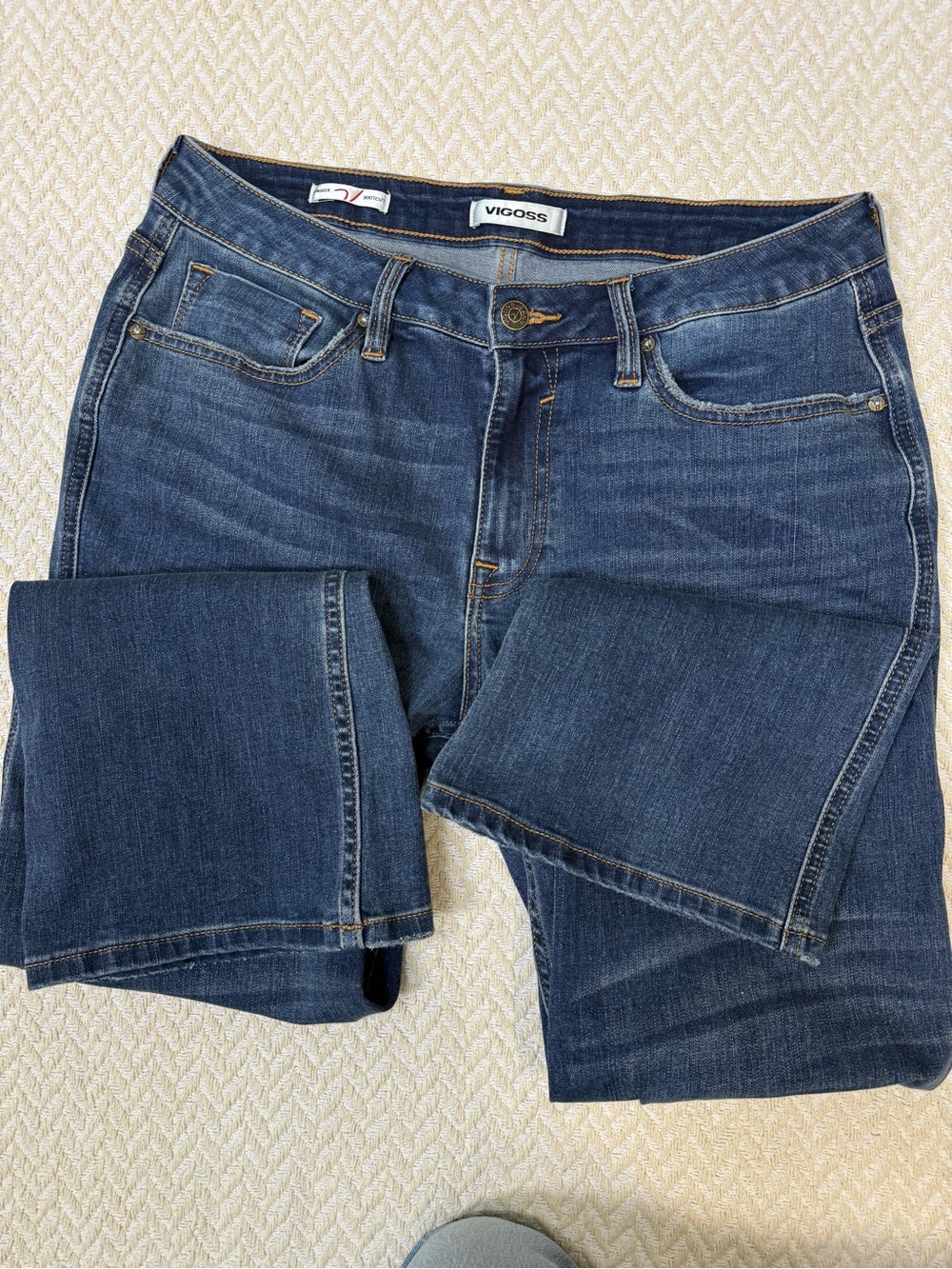 Vigoss Jagger Mid Rise Bootcut Jeans 32 P01957A Classic Wash - Picture 3 of 14